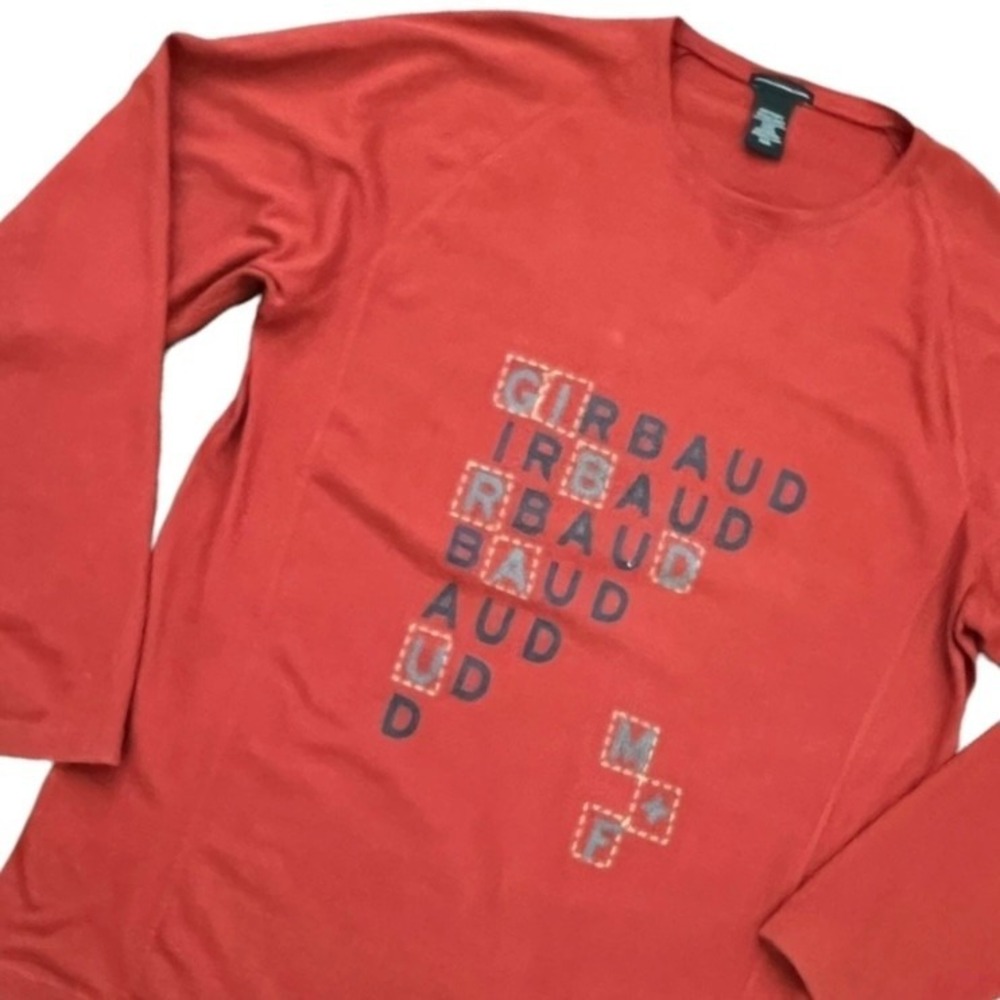 Marithe Francois Girbaud Y2K Mens T-Shirt 3XL Red Hip Hop 90s Streetwear Urban